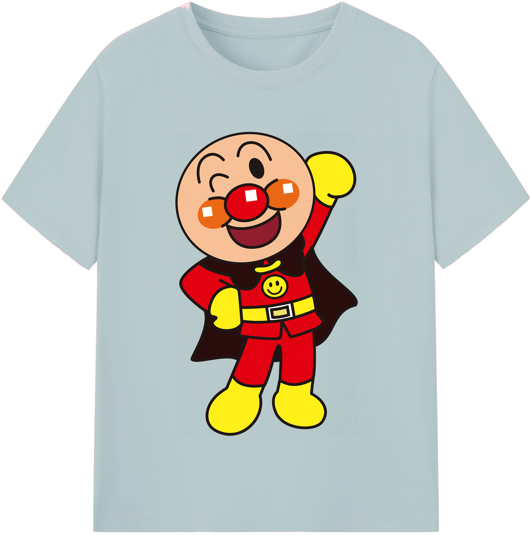 （画像用） アンパンマン Anpanman 綿100％半袖Tシャツ（フロントプリント）
